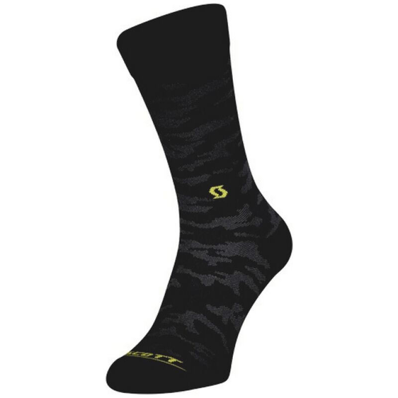 ΚΑΛΤΣΕΣ SCOTT TRAIL CAMO CREW BLACK/SULPHUR YELLOW
