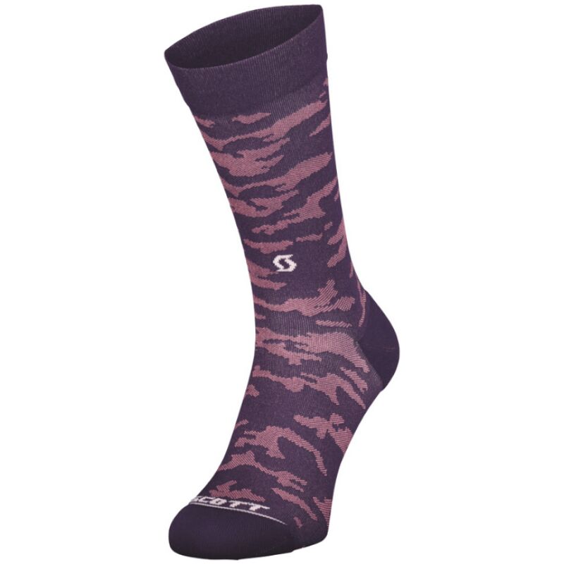ΚΑΛΤΣΕΣ SCOTT TRAIL CAMO CREW DARK PURPLE/WHITE