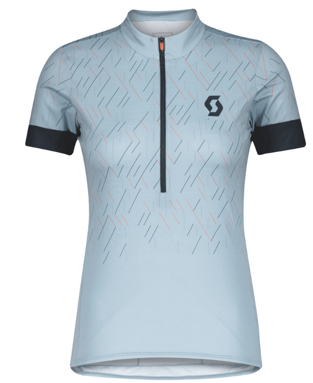 ΜΠΛΟΥΖΑ ΑΓΩΝΙΣΤΙΚΗ SCOTT ENDURANCE 20 WOMENS ΜΕ ΚΟΝΤΟ ΜΑΝΙΚΙ & ΦΕΡΜΟΥΑΡ GLACE BLUE/MIDNIGHT BLUE
