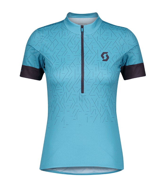ΜΠΛΟΥΖΑ ΑΓΩΝΙΣΤΙΚΗ SCOTT ENDURANCE 20 WOMENS ΜΕ ΚΟΝΤΟ ΜΑΝΙΚΙ & ΦΕΡΜΟΥΑΡ BREEZE BLUE/DARK PURPLE
