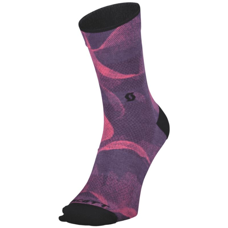 ΚΑΛΤΣΕΣ SCOTT WOMENS TRAIL VERTIC CREW DARK PURPLE/CARMINE PINK