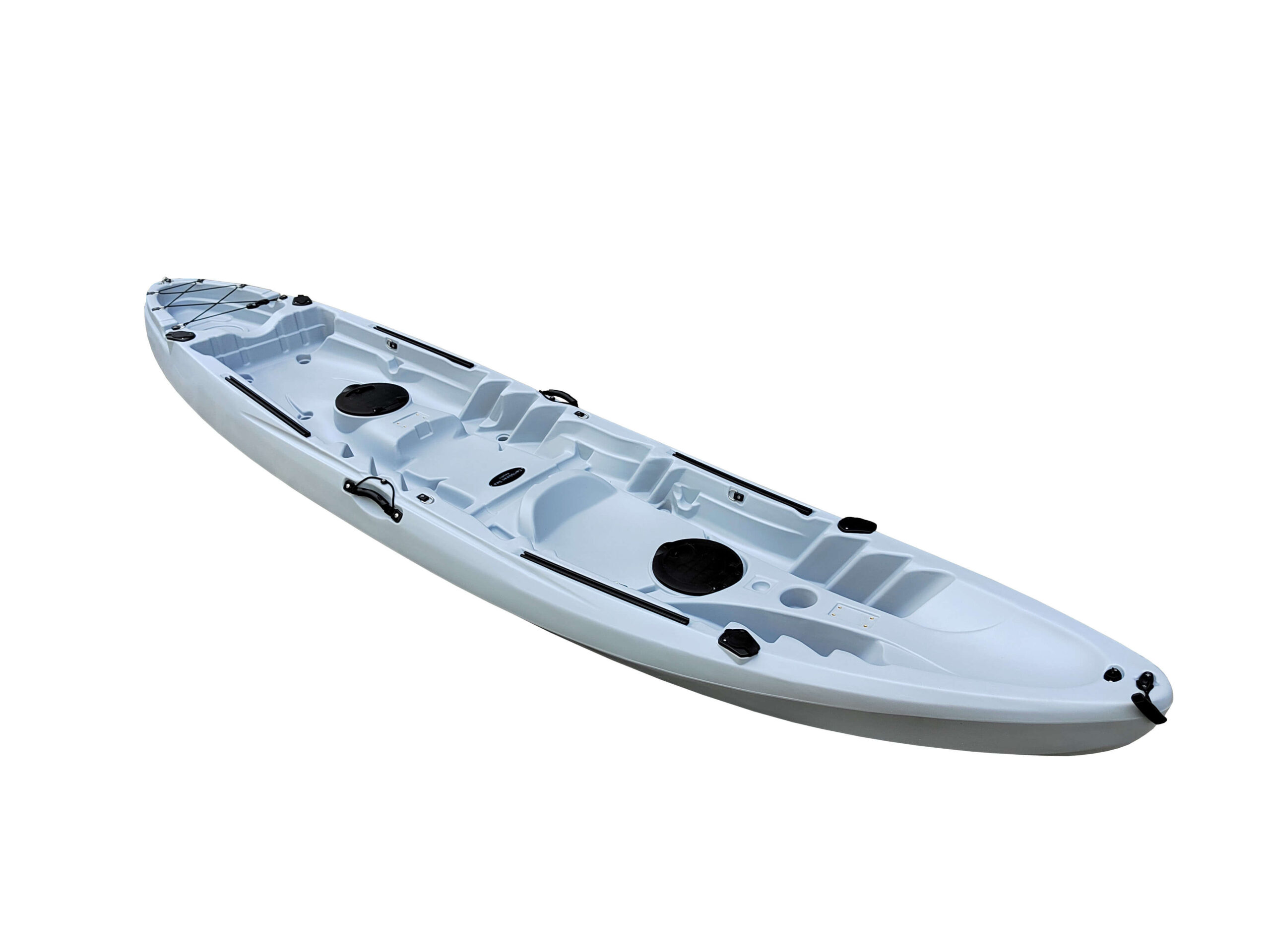 CARIBBEAN SEA KAYAKS 12'9" ΓΚΡΙ 2 + 1 ΣΚΛΗΡΟ KAYAK + ΚΟΥΠΙΑ + ΚΑΘΙΣΜΑΤΑ HDPE